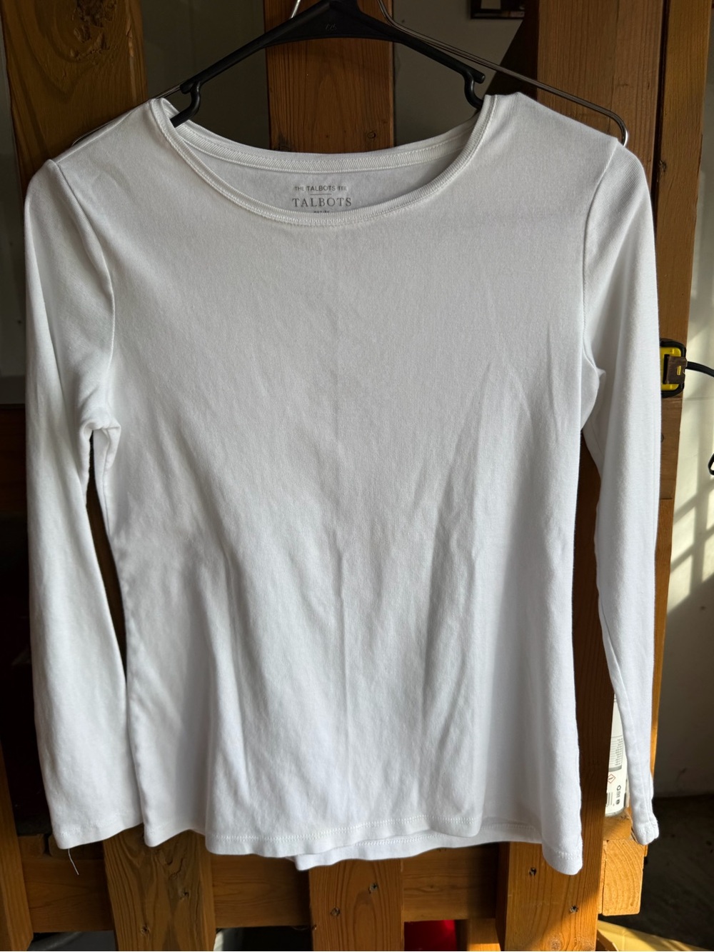 Talbots White Petite Crew Tee